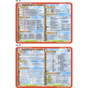 Podkładka edukacyjna Visual System Język polski, Gramatyka
